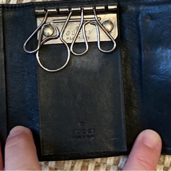 Gucci Vintage Black Leather Small Wallet / Key Case HOST PICK - Picture 11 of 11